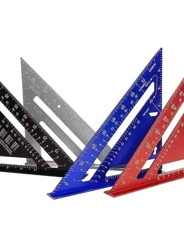 Aluminium-Dreieckswinkel (Speed Square) mit Zoll- und metrischer Skala
