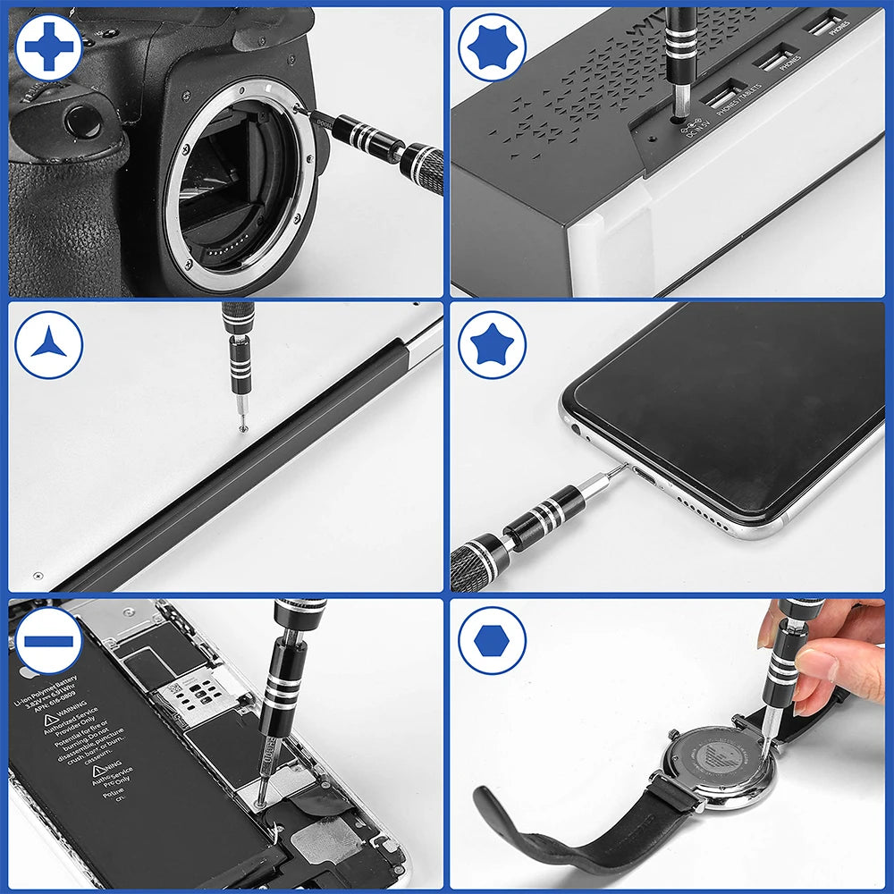 122-teiliges Feinmechanik-Schraubendreher-Set für Elektronikreparaturen