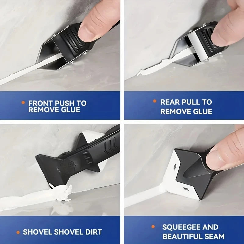 5-in-1 Silikonspachtel-Set zum Glätten und Entfernen von Fugen