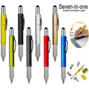 7-in-1 Multifunktionsstift mit Lineal, Schraubendreher und Wasserwaage