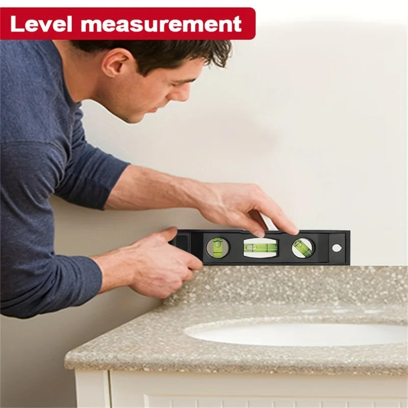 Magnetische Mini-Wasserwaage für Haushalt und Montage