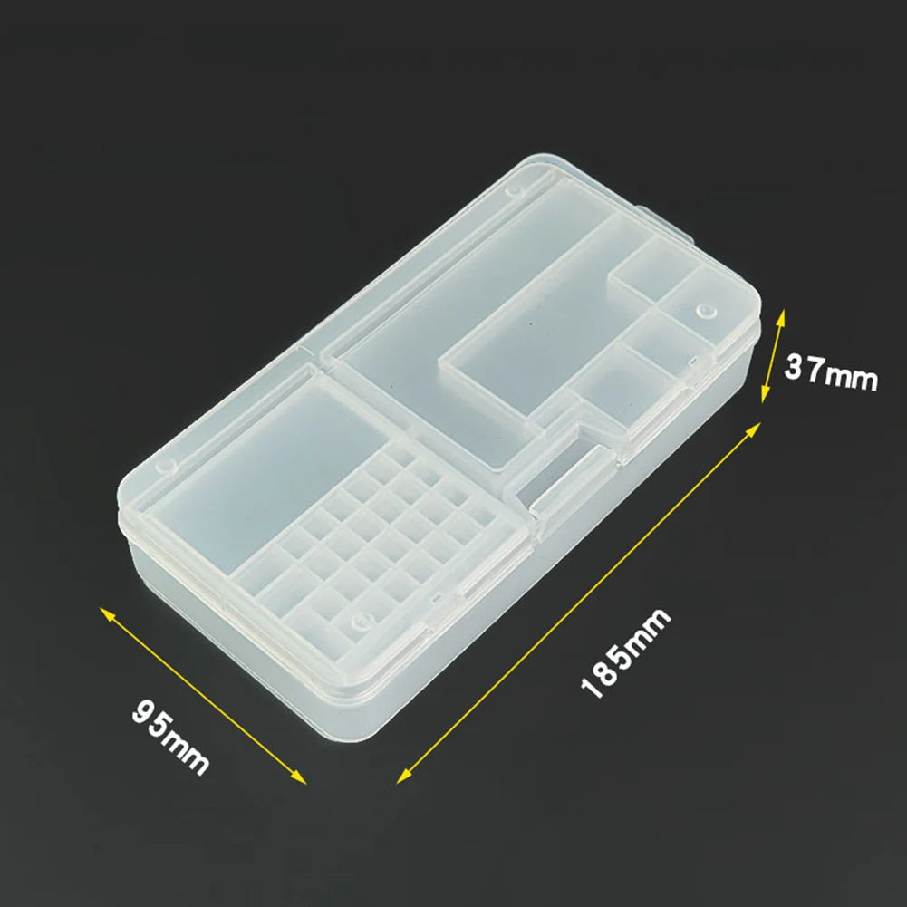Transparente Kleinteilebox für Reparatur- und Schraubenzubehör