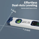 Elektronischer Neigungsmesser mit beleuchtetem Display und V-Nut-Magnetfuß