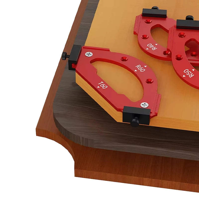 7-teiliges Radius-Schablonen-Set für Oberfräse und Holzbau