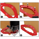 7-teiliges Radius-Schablonen-Set für Oberfräse und Holzbau