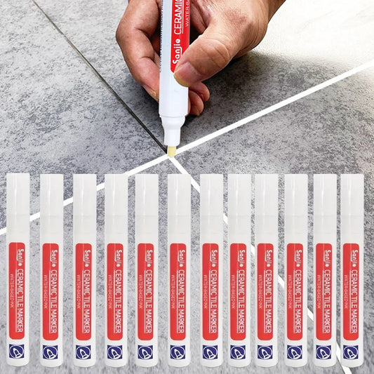 Fugenstift-Set zur Auffrischung vergilbter Fliesenfugen