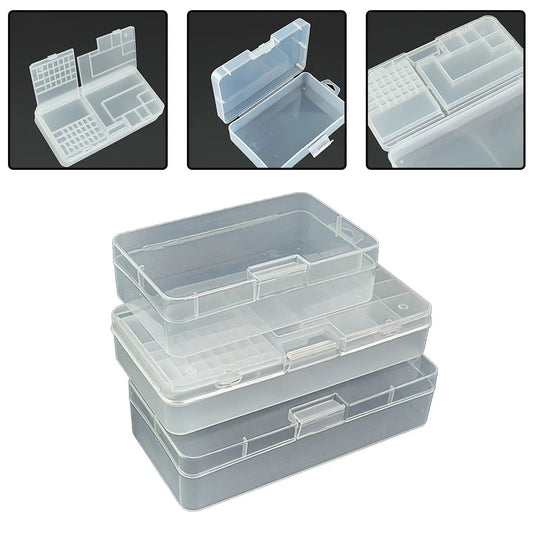 Transparente Kleinteilebox für Reparatur- und Schraubenzubehör