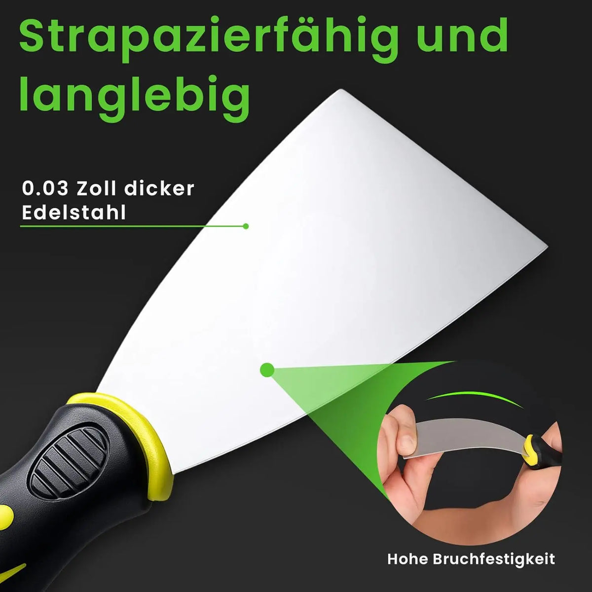 Fugenwerkzeug-Set mit Kartuschenpresse, Glättern und Schabern