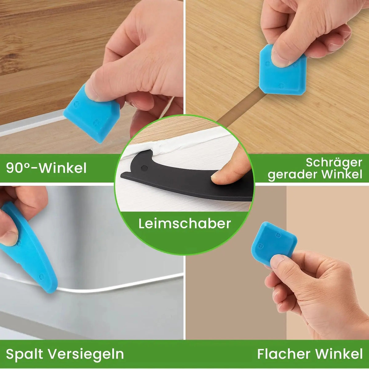 Fugenwerkzeug-Set mit Kartuschenpresse, Glättern und Schabern
