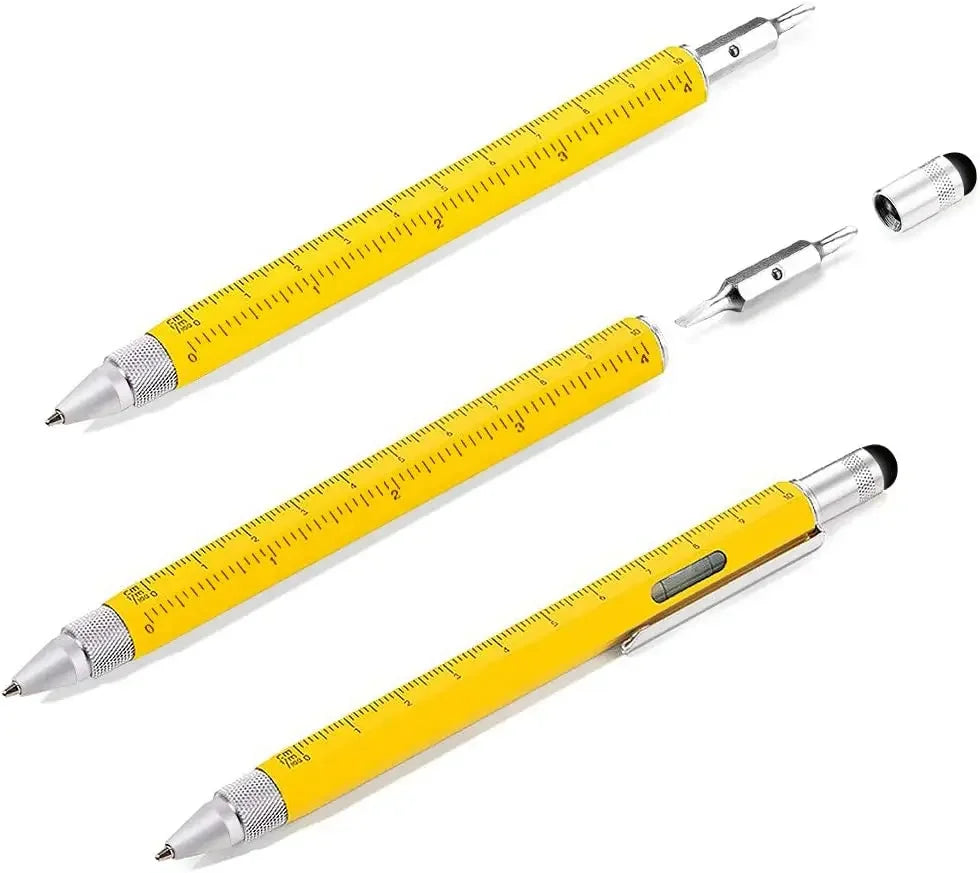 7-in-1 Multifunktionsstift mit Lineal, Schraubendreher und Wasserwaage